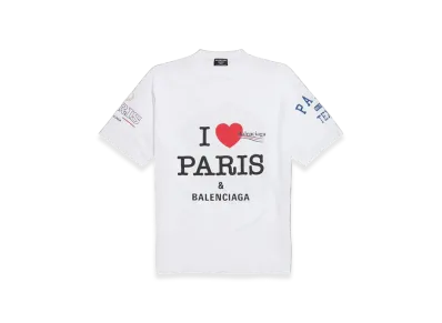 BALENCIAGA New Year Series 25 Overlayer Political Campaign T-Shirt Large Fit "White"