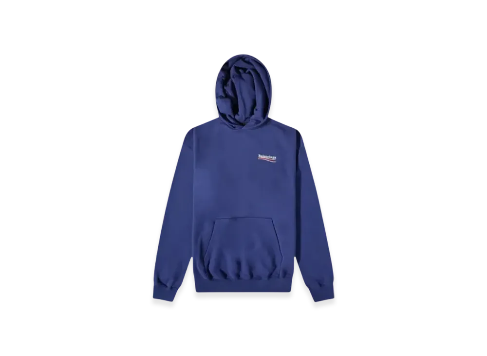 BALENCIAGA Political Campaign Large Fit Hoodie "Blue"