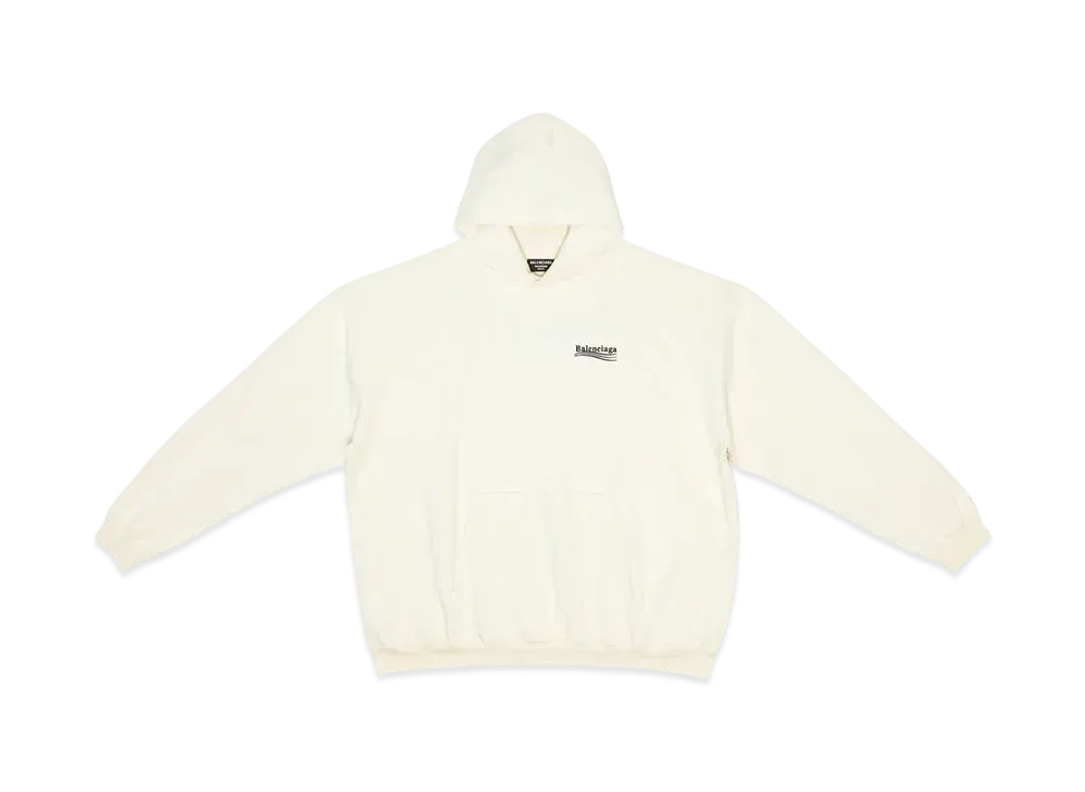 BALENCIAGA MENS Political Campaign Hoodie Large Fit "Blue"