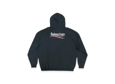 BALENCIAGA Political Campaign Large Fit Hoodie "Black"