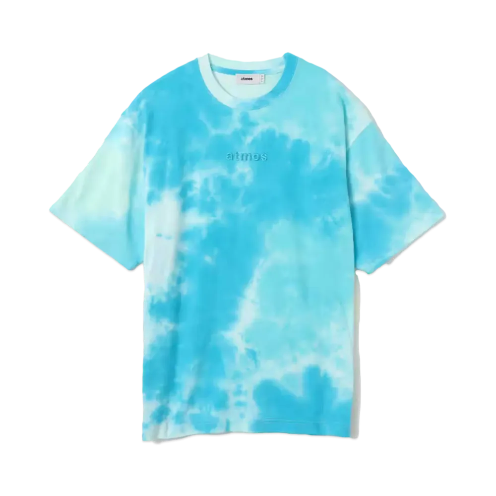 atmos Embroidery Classic Logo Tie-Dye T-shirt "Blue"