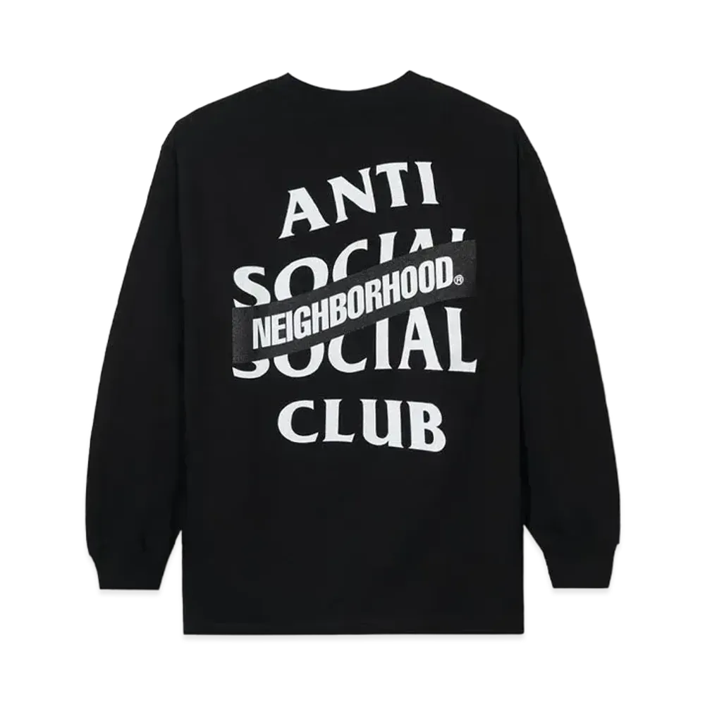ANTI SOCIAL SOCIAL CLUB x Neighborhood AW05 Long Sleeve Tee Longsleeve Tee "Black" (FW20)