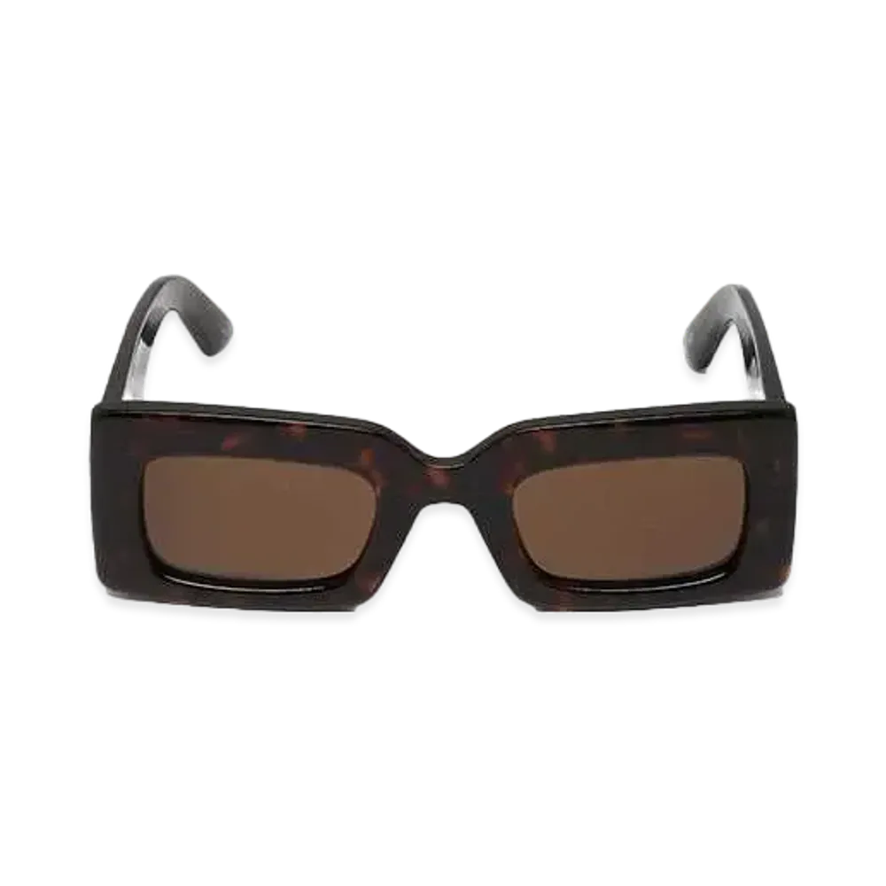 Alexander McQUEEN Bold Rectangular Sunglasses "Brown/Havana"