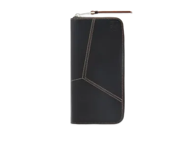 LOEWE Puzzle Stitches Open Wallet In Smooth Calfskin "Black"