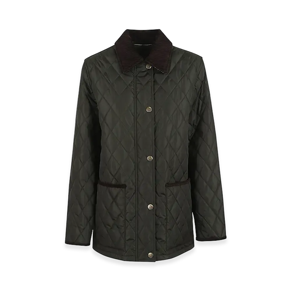 Burberry Women's Quilts Nylon Jacket "Green"