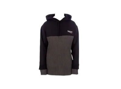 BALENCIAGA Back Logo Hoodie "Black/Grey"