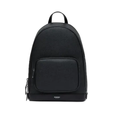 Burberry Grainy Leather Backpack "Black"