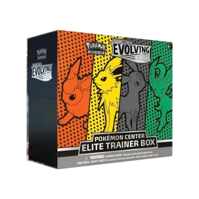 ポケモンカードゲーム【英語版】ソード&シールド エボルビングスカイズ ポケモンセンター限定 エリートトレーナーボックス (ブースター・サンダース・ブラッキー・リーフィア)