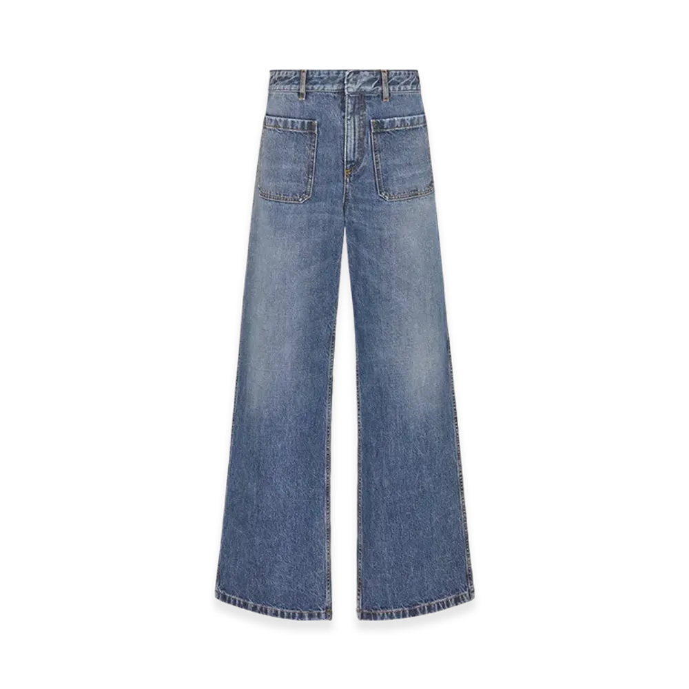 Dior Women's 8 Flared Jeans D04 "Blue"
