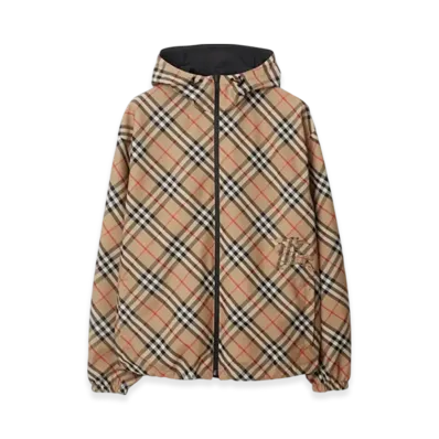 Burberry Reversible Check Jacket "Sand"
