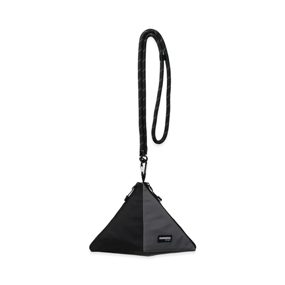 NEIGHBORHOOD Dog Triangle Pouch "Black/Gray"
