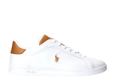Polo Ralph Lauren Heritage Court 2 Leather Sneaker "White/Tan"