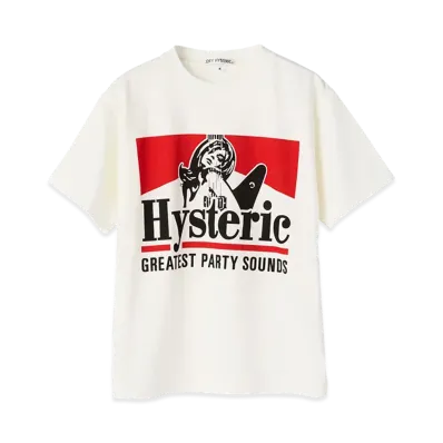 HYSTERIC GLAMOUR Kids Greatest Party Sounds Tee "White"
