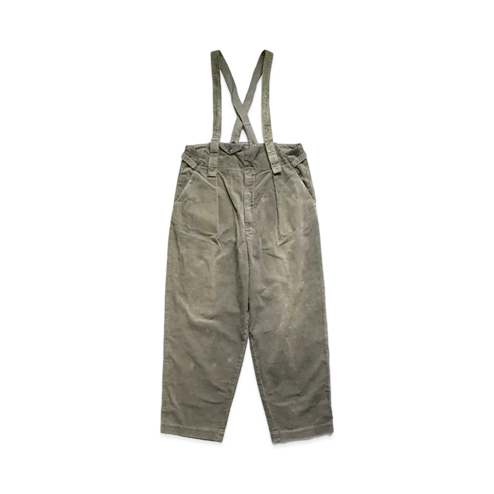 KAPITAL 8W CORDUROY BASH OVERALL "Gray"