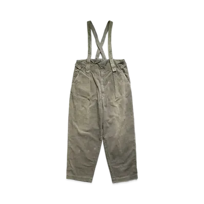 KAPITAL 8W CORDUROY BASH OVERALL "Gray"