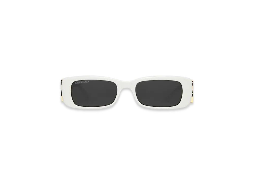 BALENCIAGA Dynasty Rectangle Sunglasses "White"