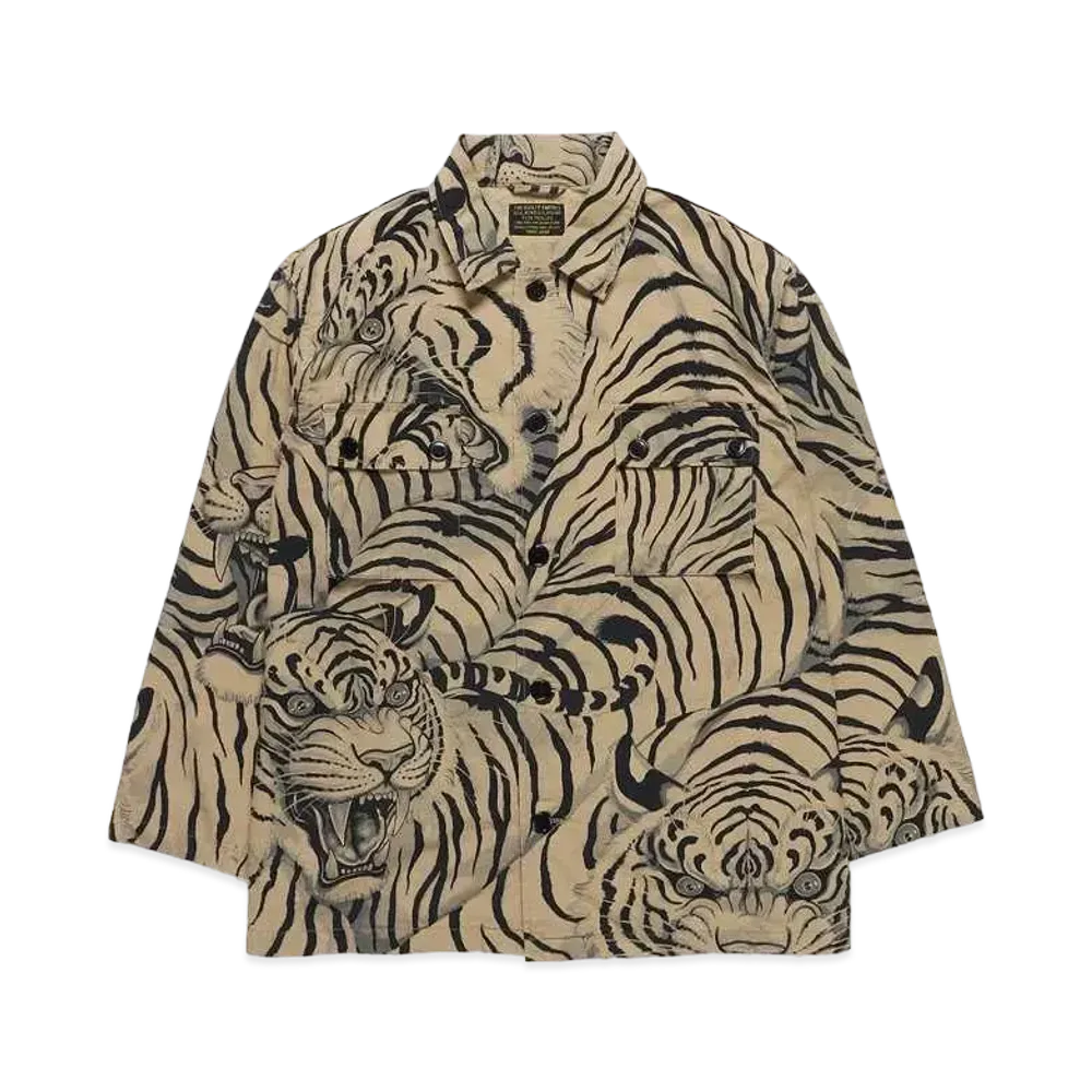 WACKO MARIA TIM LEHI / ARMY SHIRT "Beige"