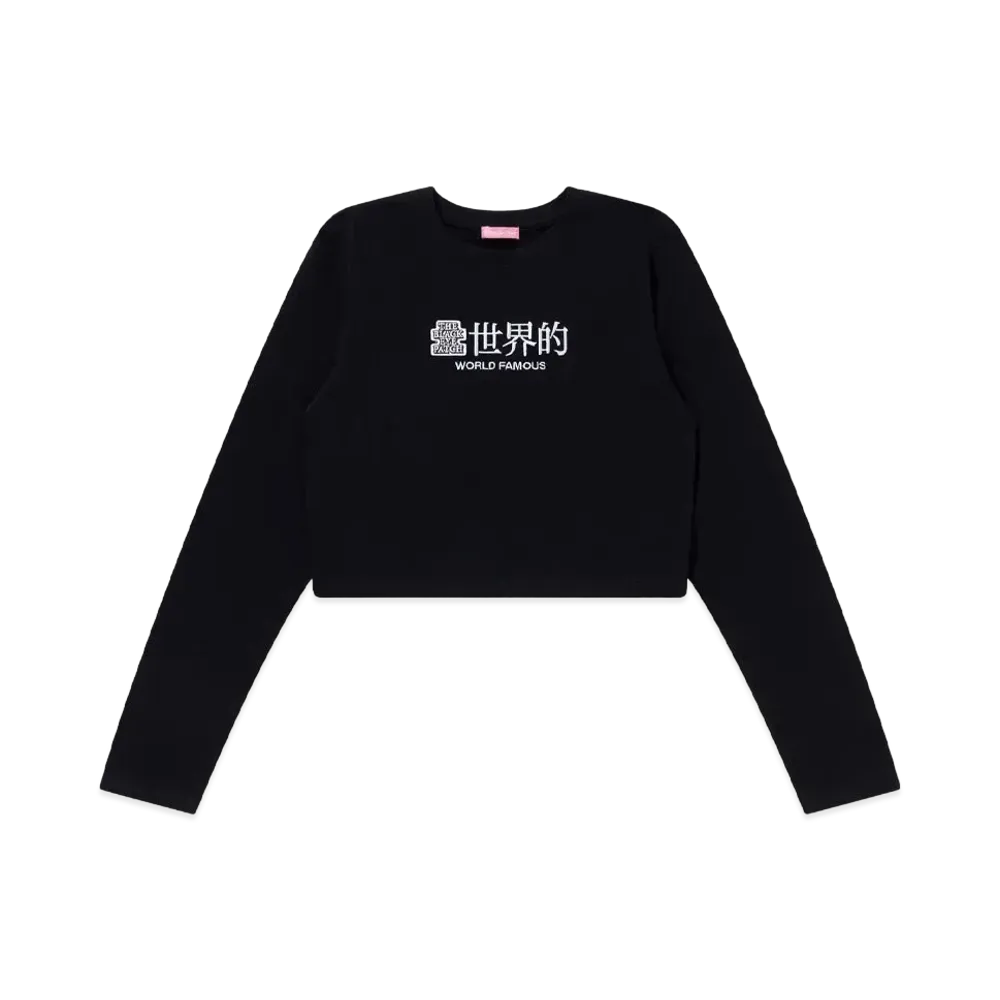 BlackEyePatch World Famous OG Cropped L/S Tee "Black"