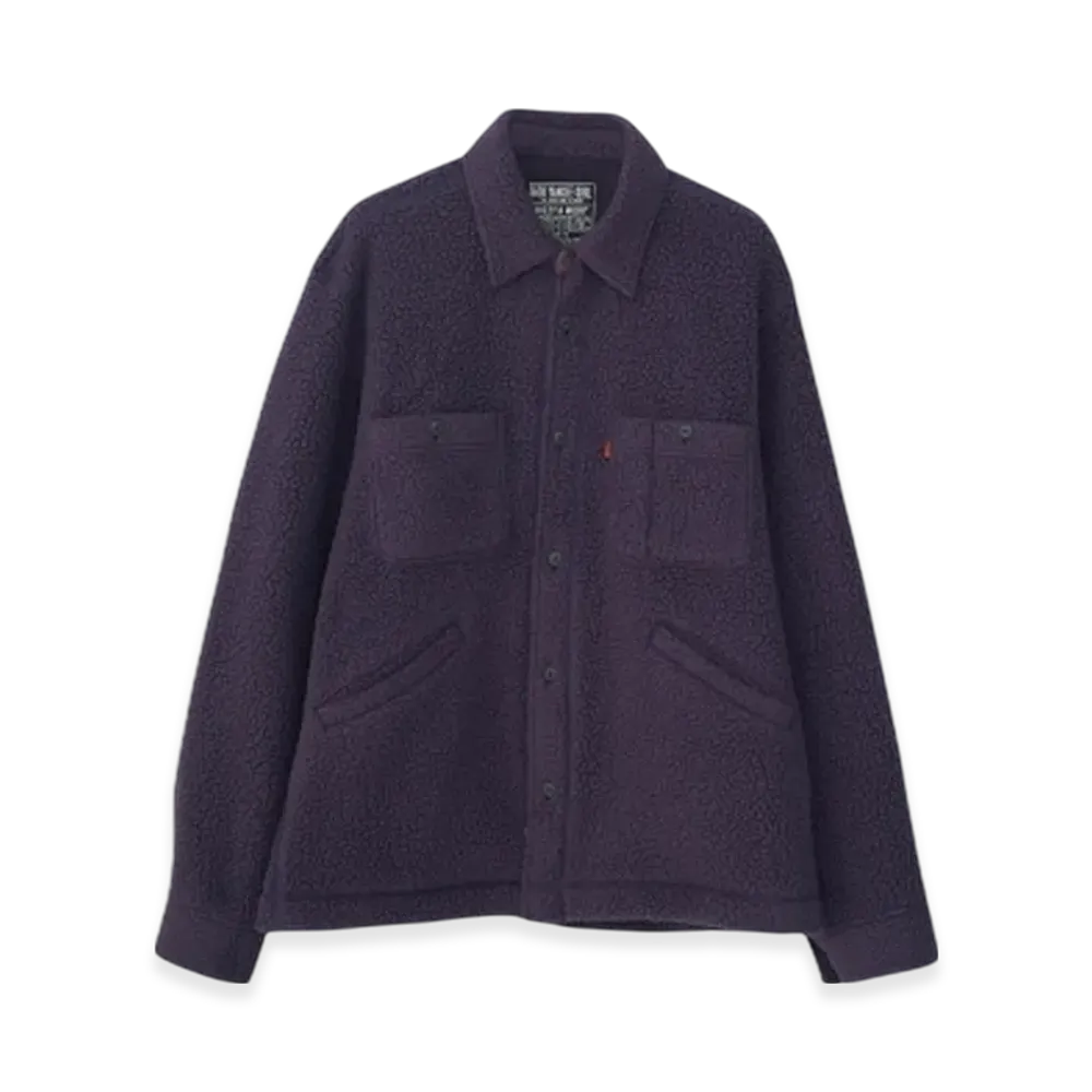 HYSTERIC GLAMOUR Super HYS Patch CPO Shirt "Purple"