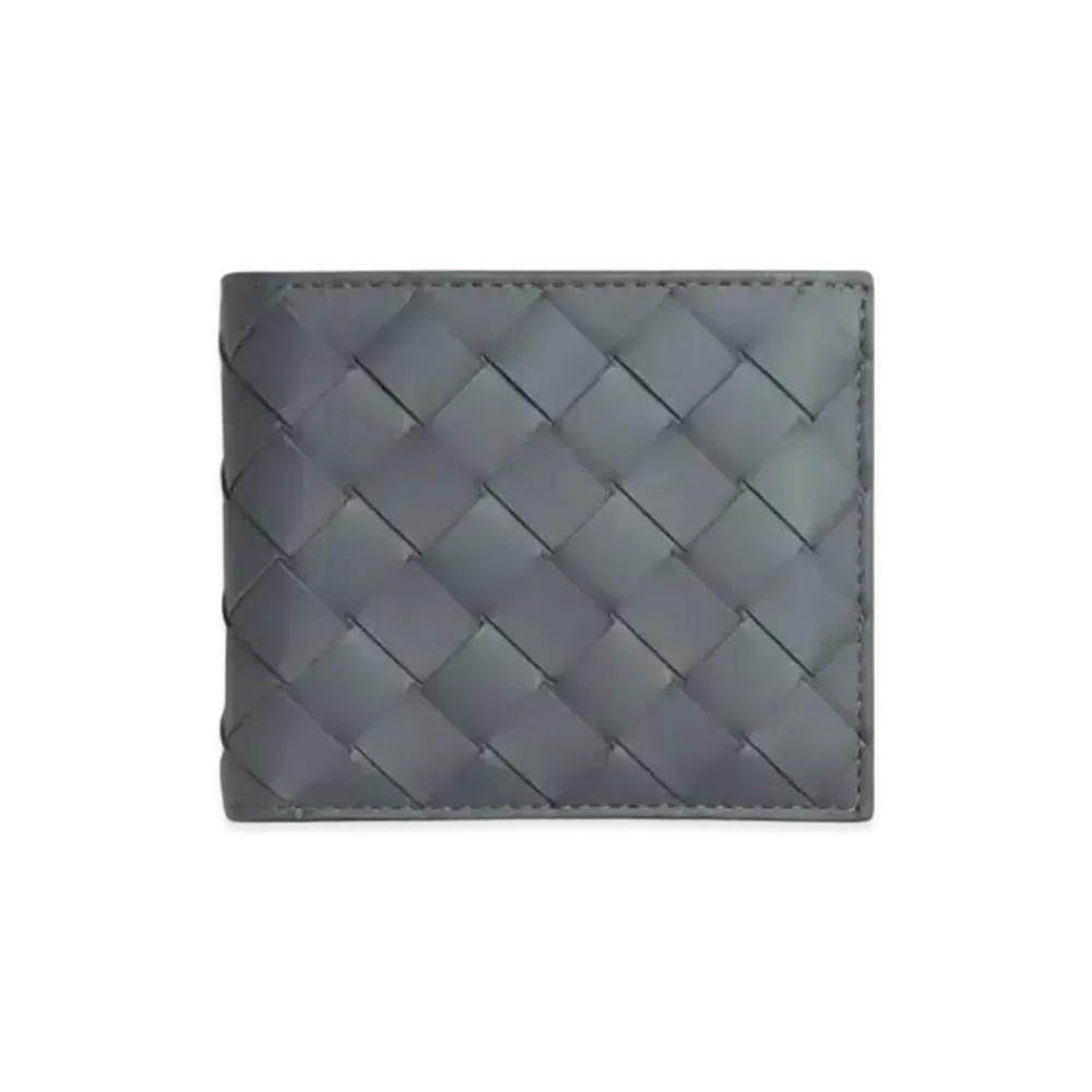 Bottega Veneta Intrecciato Calfskin Bi-fold Wallet "Thunder"