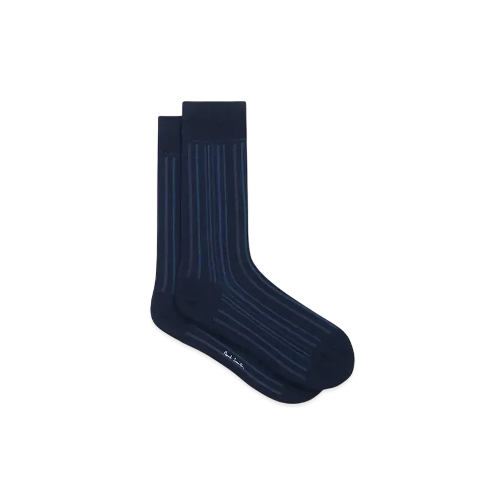 Paul Smith Gradient Striped Socks "Navy"
