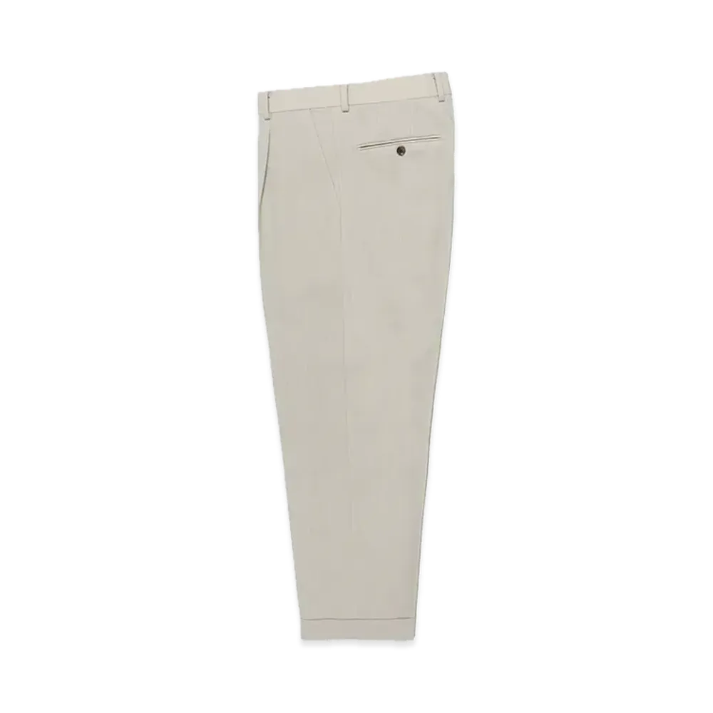 WACKO MARIA x Ermenegildo Zegna Pleated Trousers (Type-2) "Ivory"