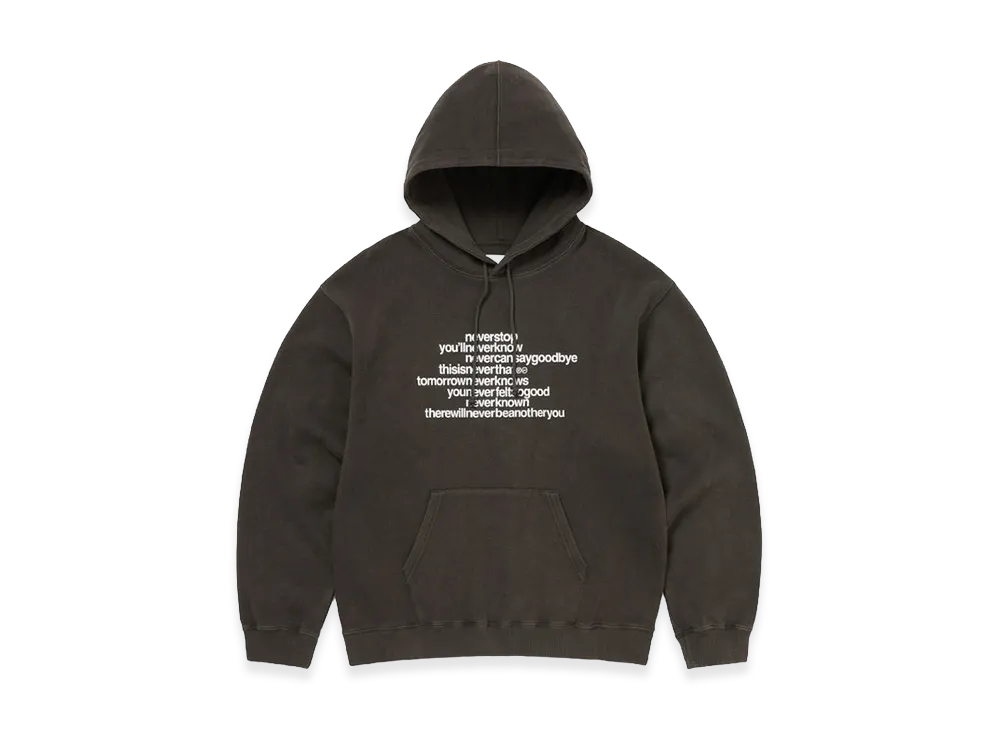 thisisneverthat x FRAGMENT Design Hoodie "Off Black"