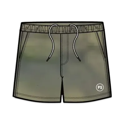 POLeR Tie Dye Hybrid Short Pants "Green Tie Dye"