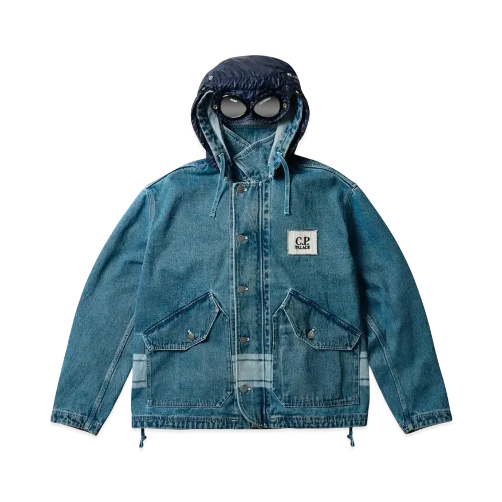 PALACE x C.P. Company Denim Goggle Jacket "Denim"