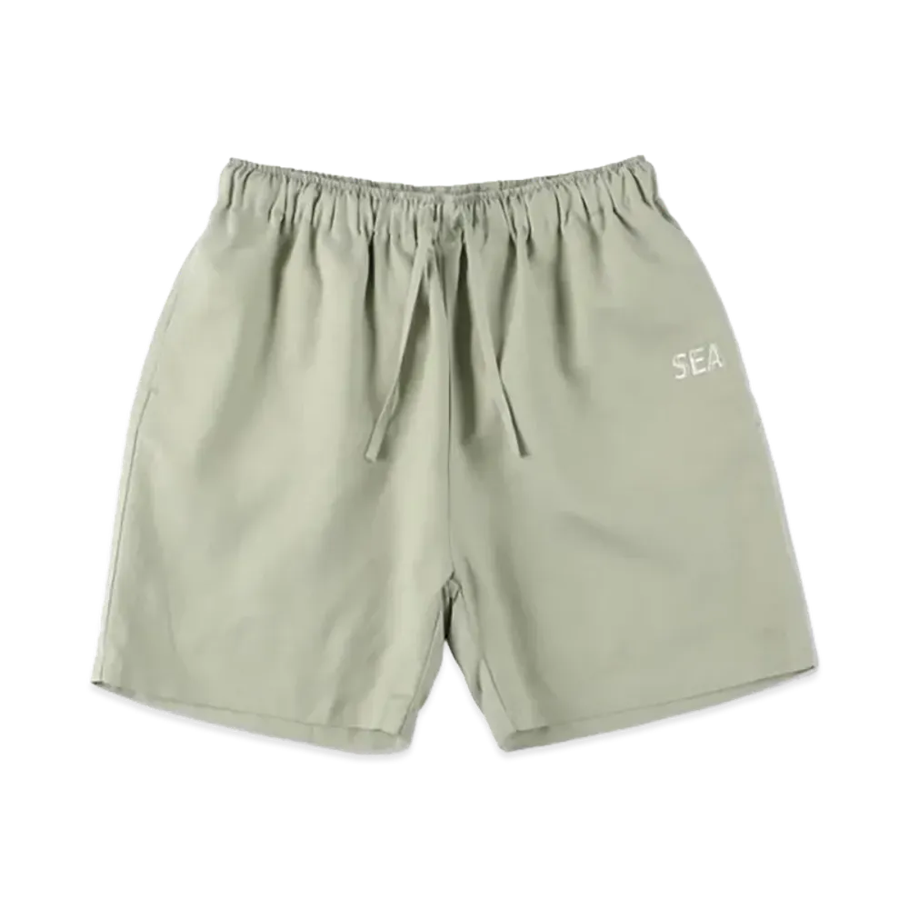 WIND AND SEA Sea Linen Short "Green"