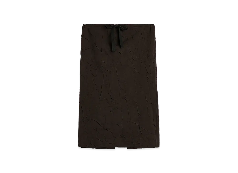 OUR LEGACY Women's Crush Skirt "Obscura Brown Imprint Wool"