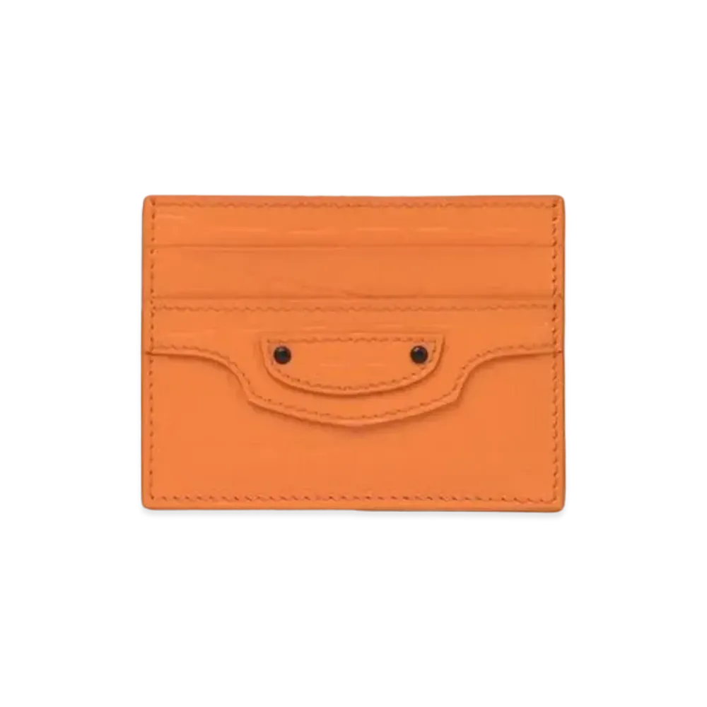 BALENCIAGA Women's Neo Classic Card Holder "Orange"