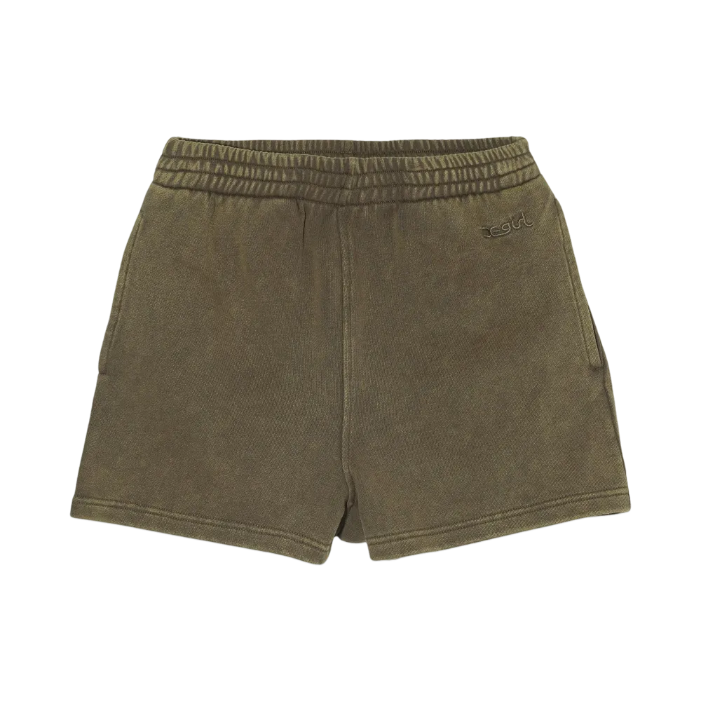 X-Girl Sweat Short Pants "Brown"