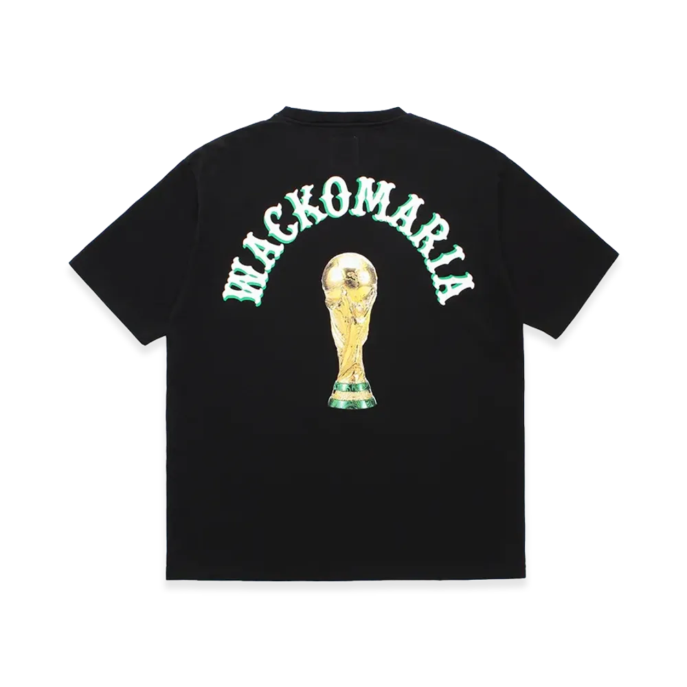 WACKO MARIA World Cup Washed Heavy Weight T-Shirt "Black"