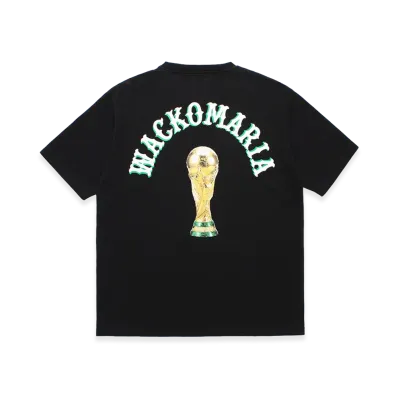 WACKO MARIA World Cup Washed Heavy Weight T-Shirt "Black"