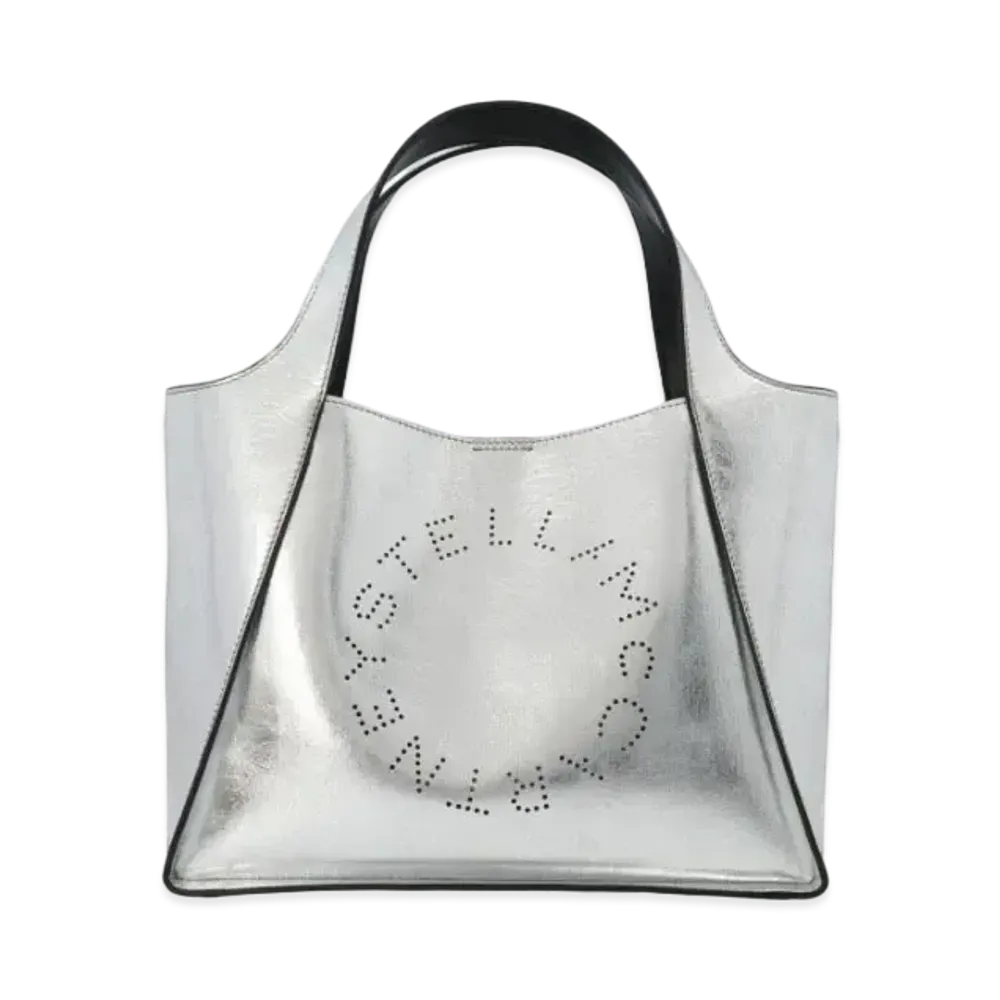 STELLA McCARTNEY Stella Logo Crossbody "Metallic Silver"