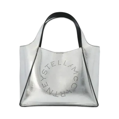 STELLA McCARTNEY Stella Logo Crossbody "Metallic Silver"
