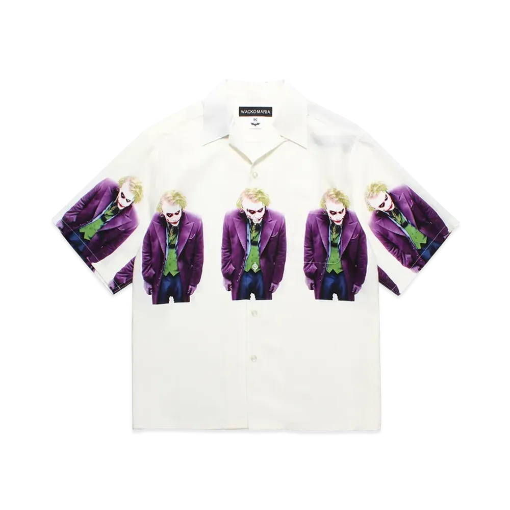 WACKO MARIA x The Dark Knight Trilogy Hawaiian Shirt "White"