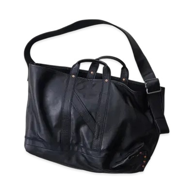 NICENESS H.Ledz Shoulder Tote Bag - Horse Leather "Black"