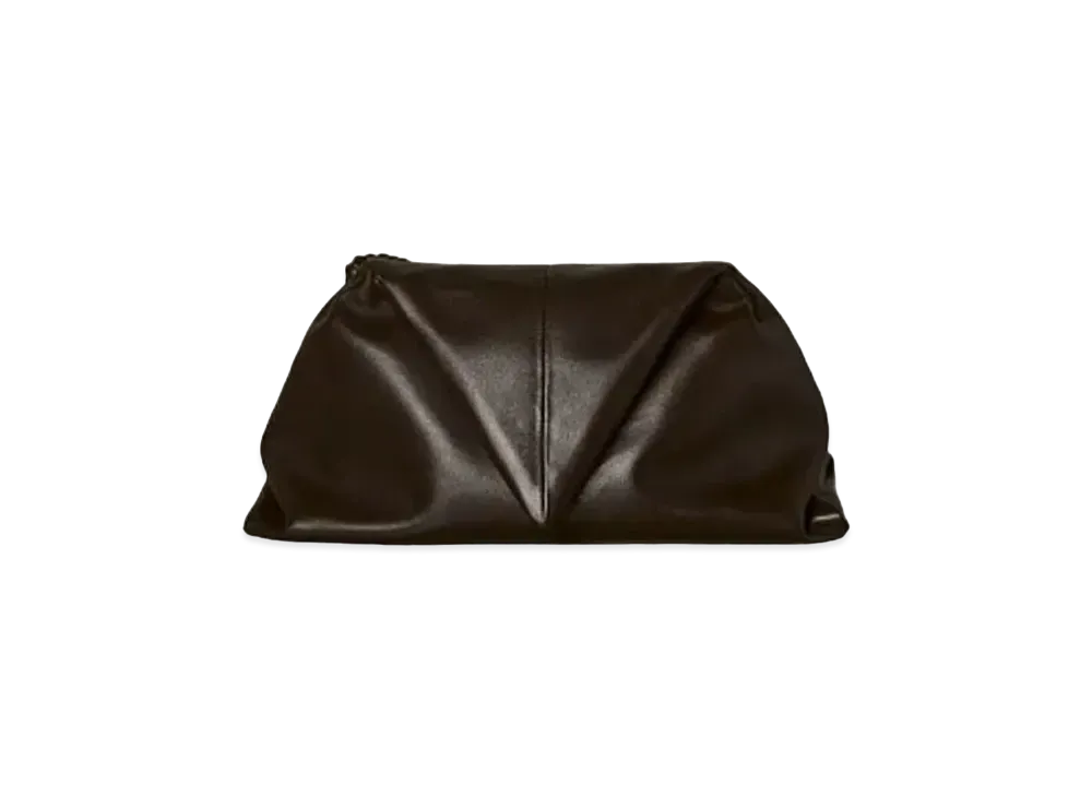Bottega Veneta Clutch Bag Leather "Dark Brown"