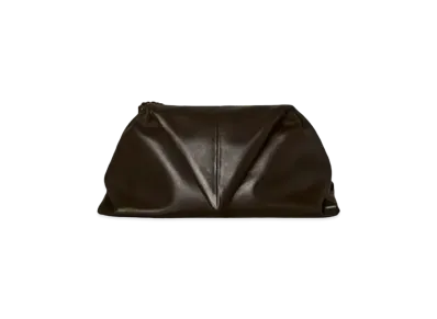Bottega Veneta Clutch Bag Leather "Dark Brown"