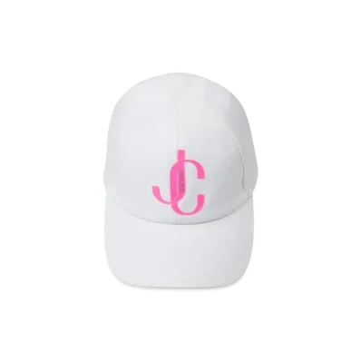 Jimmy Choo Paxe Cotton Baseball Cap With JC Logo "Latte"