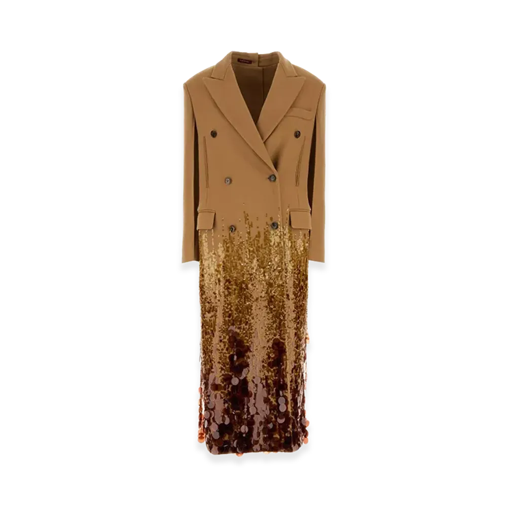 GUCCI Women's Wool Coat "Beige"