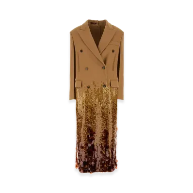 GUCCI Women's Wool Coat "Beige"