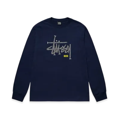 Stussy Hardware LS Tee "Navy"