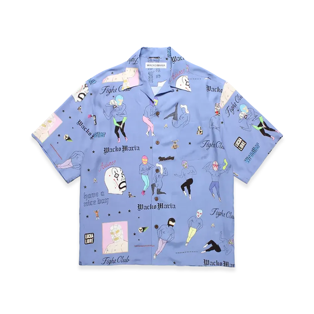 WACKO MARIA Hawaiian Shirt "Purple"