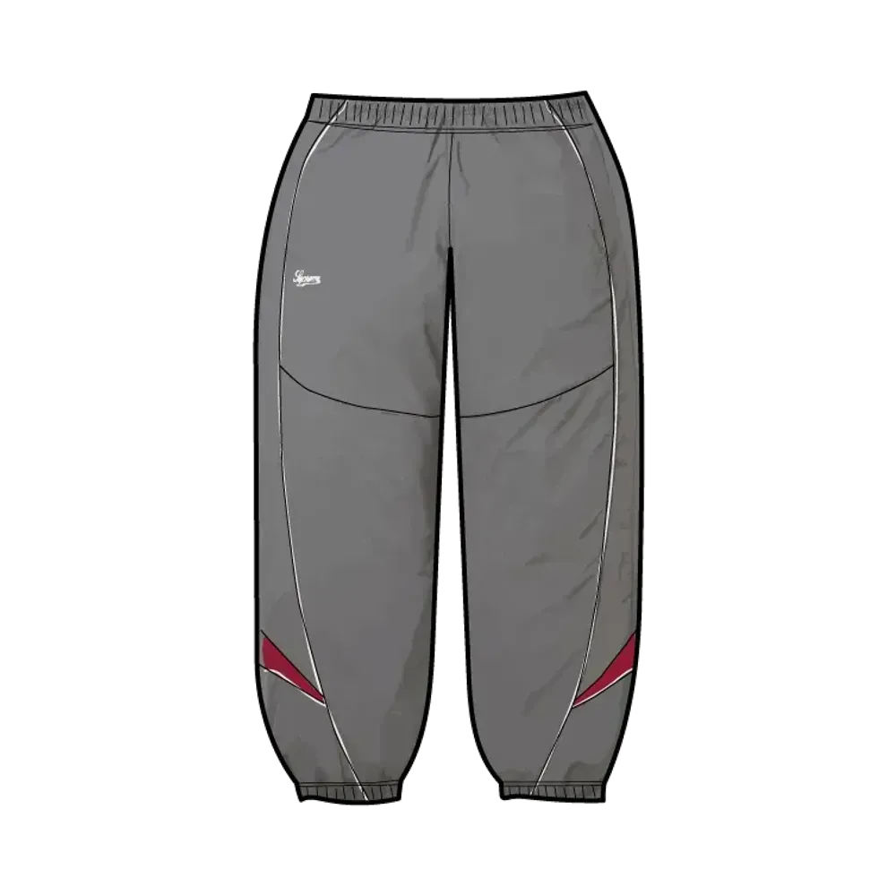 Supreme Contrast Piping Track Pant "Grey"