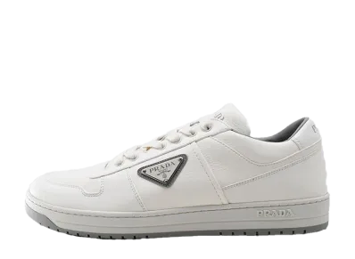 PRADA Downtown Leather Sneakers "Ivory"