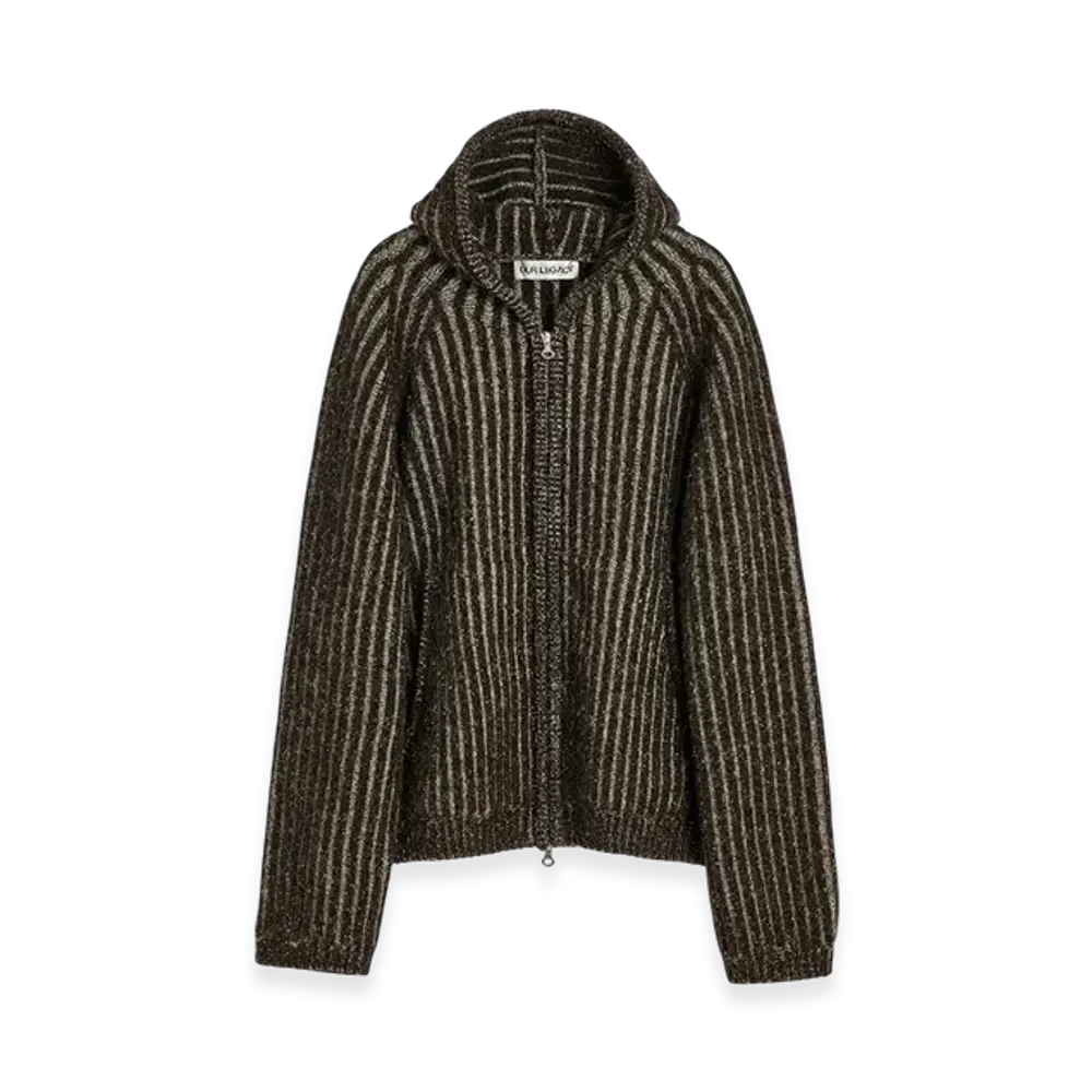 OUR LEGACY Level Hood "Vanise Brown Stripe Isels Wool"