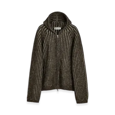OUR LEGACY Level Hood "Vanise Brown Stripe Isels Wool"